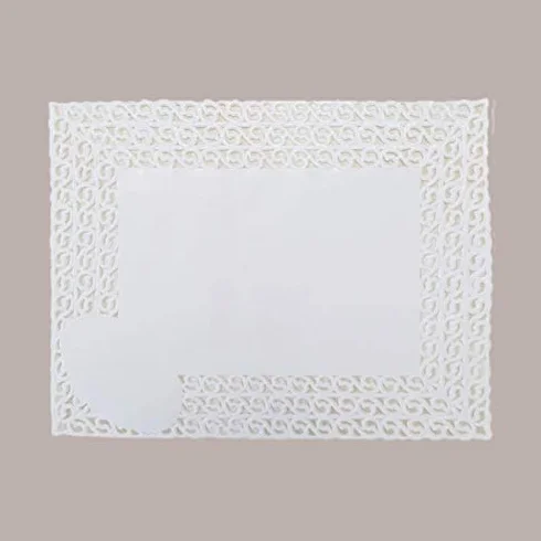 Lucgel Pizzi Centrini Sottotorta di Carta Antigrasso Rettangolari 400x500mm - 50 pezzi -