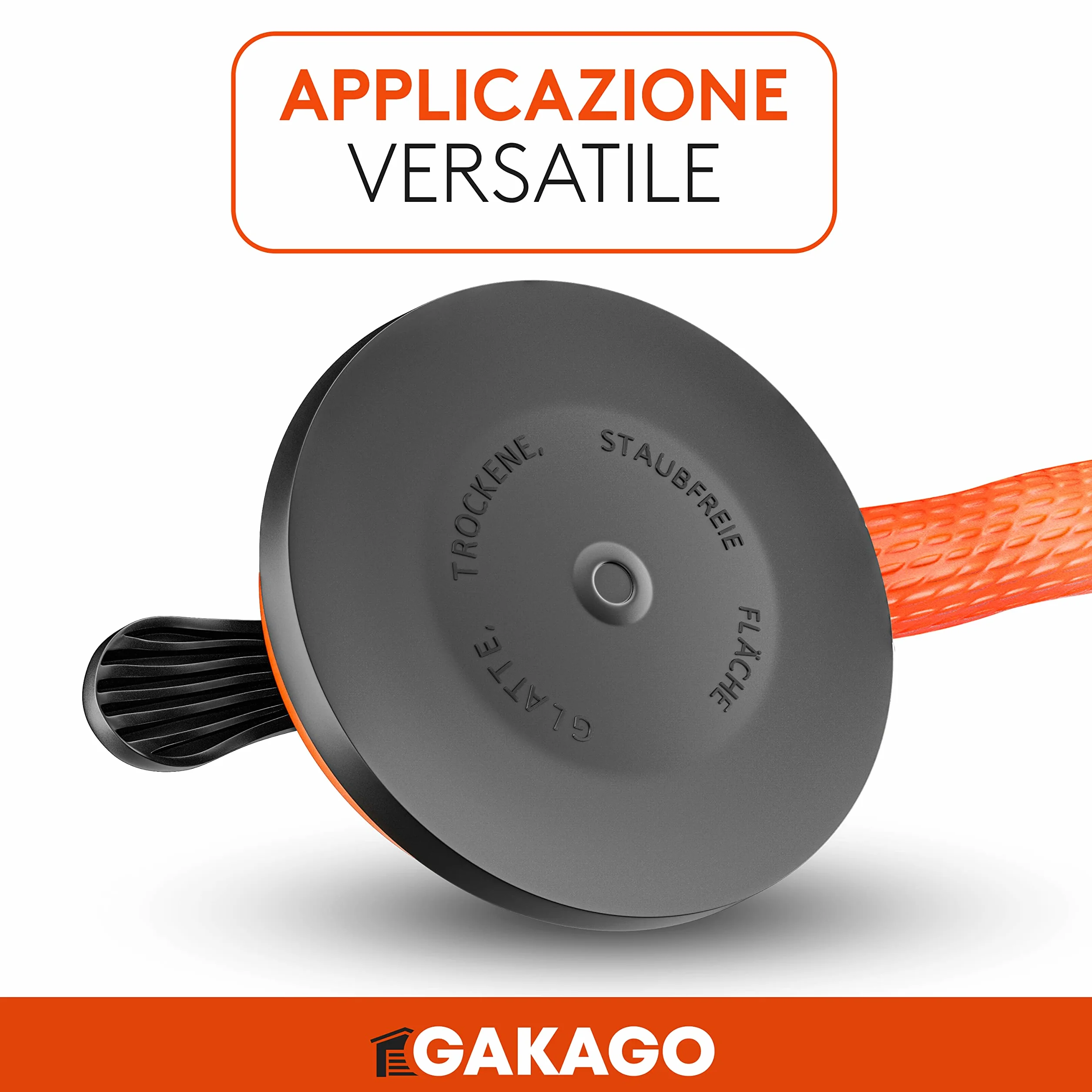 Gakago Sollevatore a ventosa (confezione da 2) - Maniglie di aspirazione ergonomiche e antiscivolo - Sollevatore a vuoto con portata di 120kg per il trasporto di piastrelle, laminato, vetri e finestre