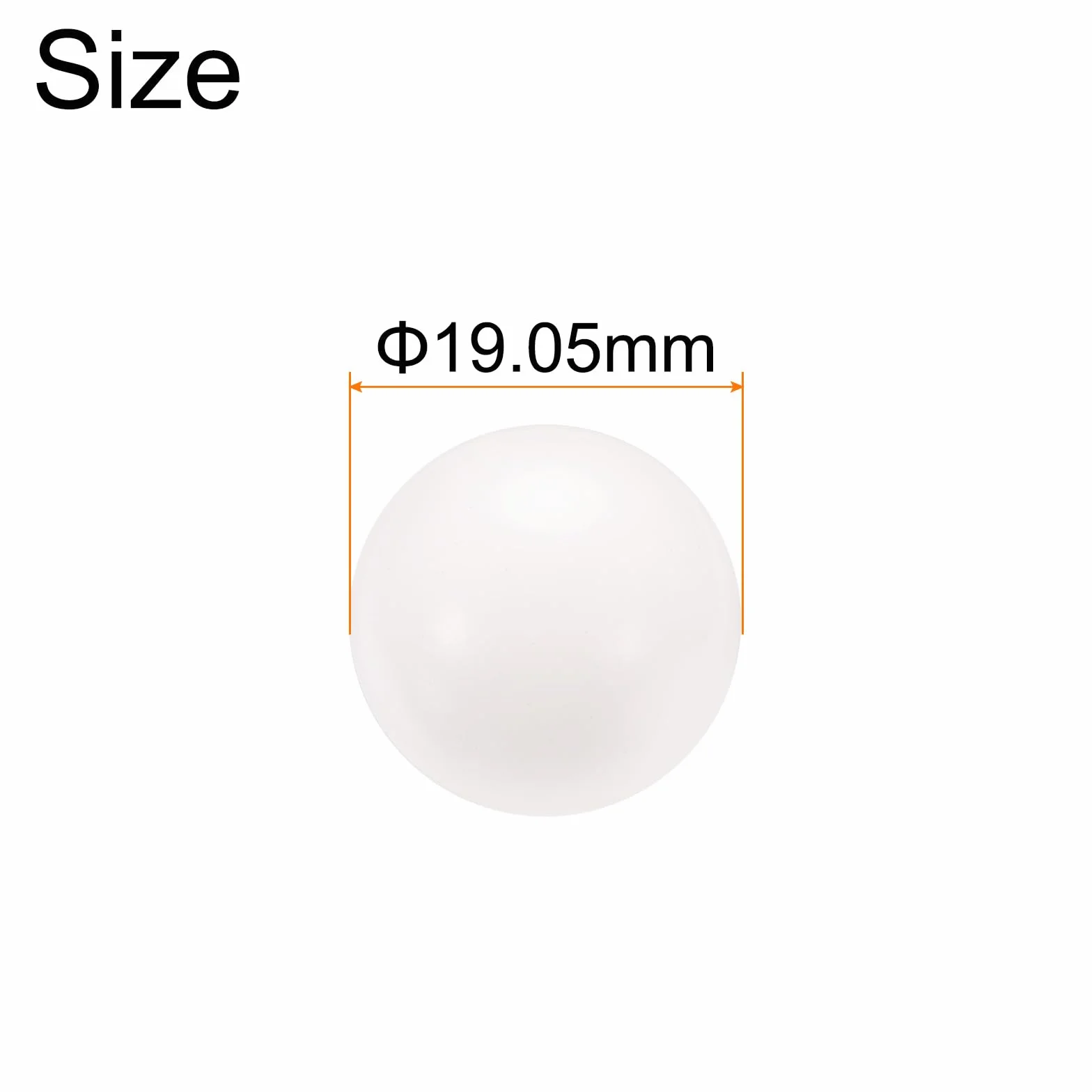 QUARKZMAN 20pz Sfere di Cuscinetto in Plastica 3/4" 19.05mm, Sfere Pom di Precisione