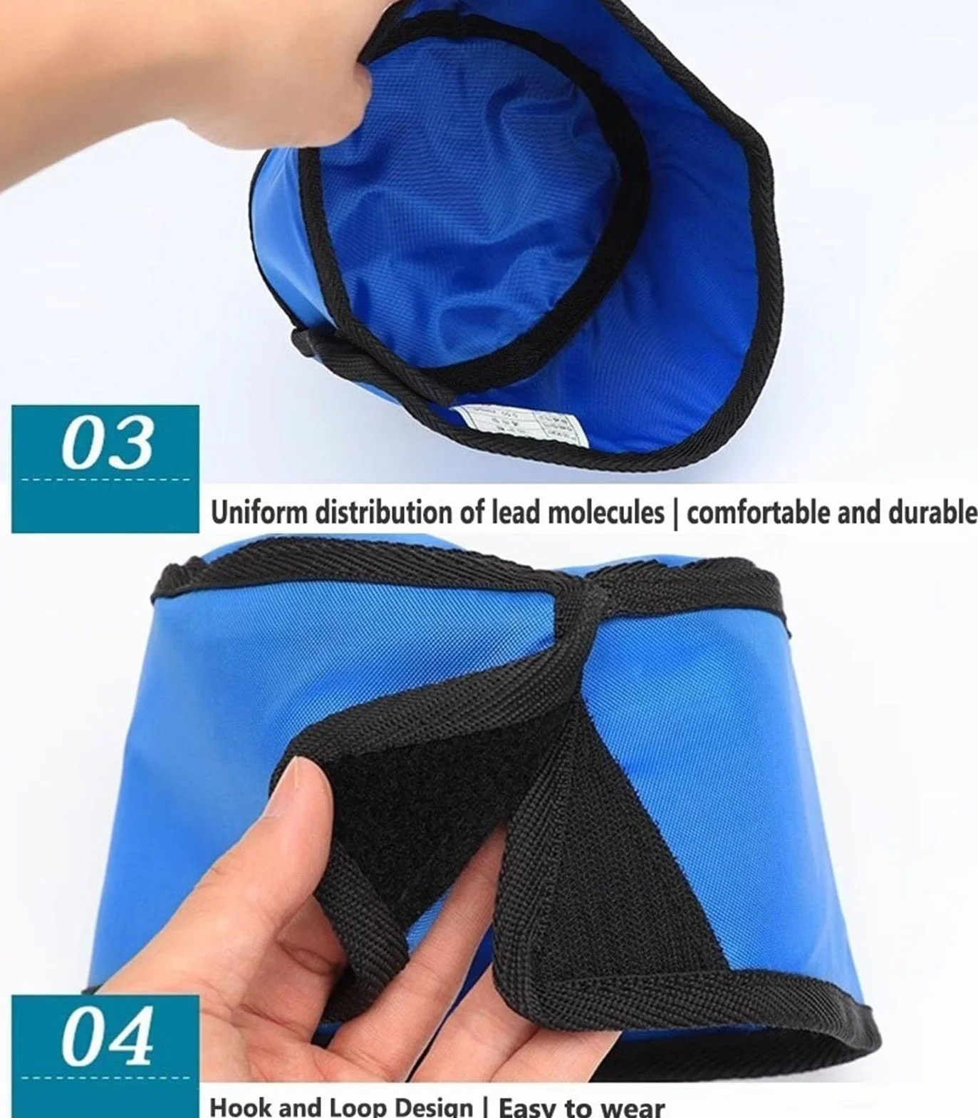 Cappello in Piombo Protezione Radiazioni, Casco Leggero e Morbido, Protezione Testa Raggi X(0.5 mmpb)