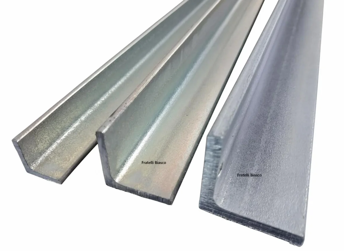 Angolare in Ferro Zincato a L - Profilo L Metallo 30x30x3x1000 mm