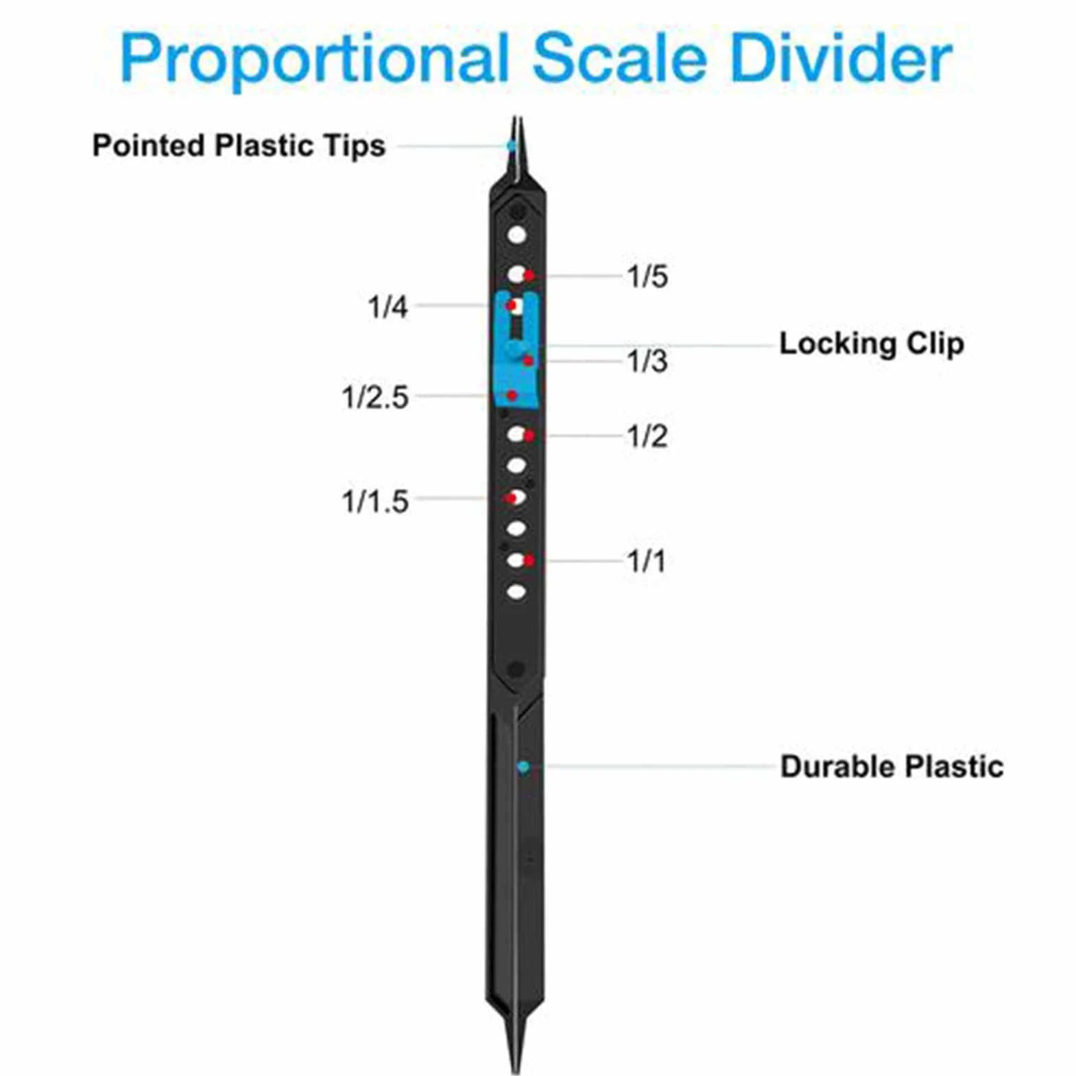 Divisore proporzionale per artisti, strumento di misurazione regolabile