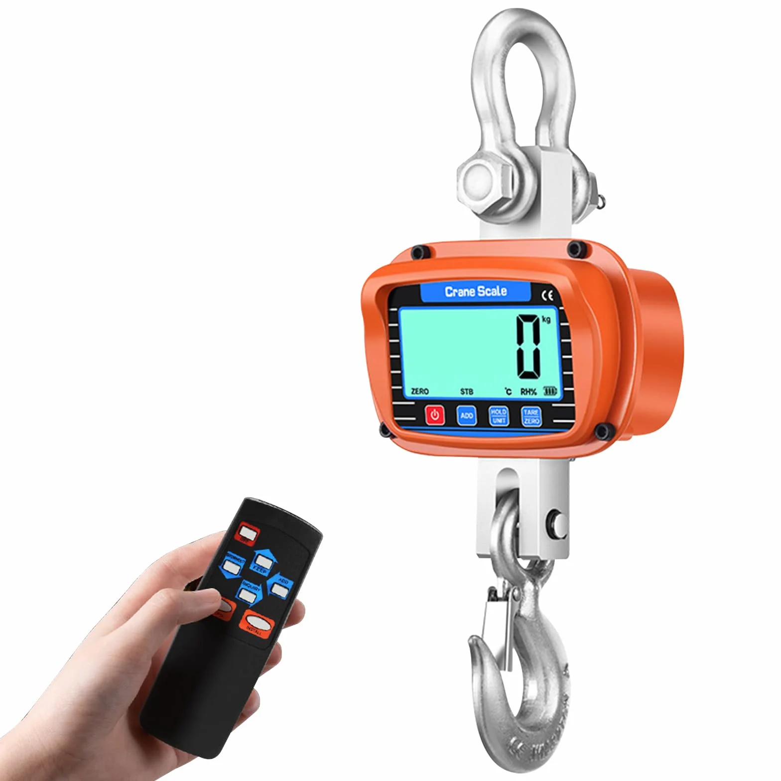 Bilancia per gru 3000 kg 6000 lb 3T Heavy Duty con sensore preciso display LCD telecomando