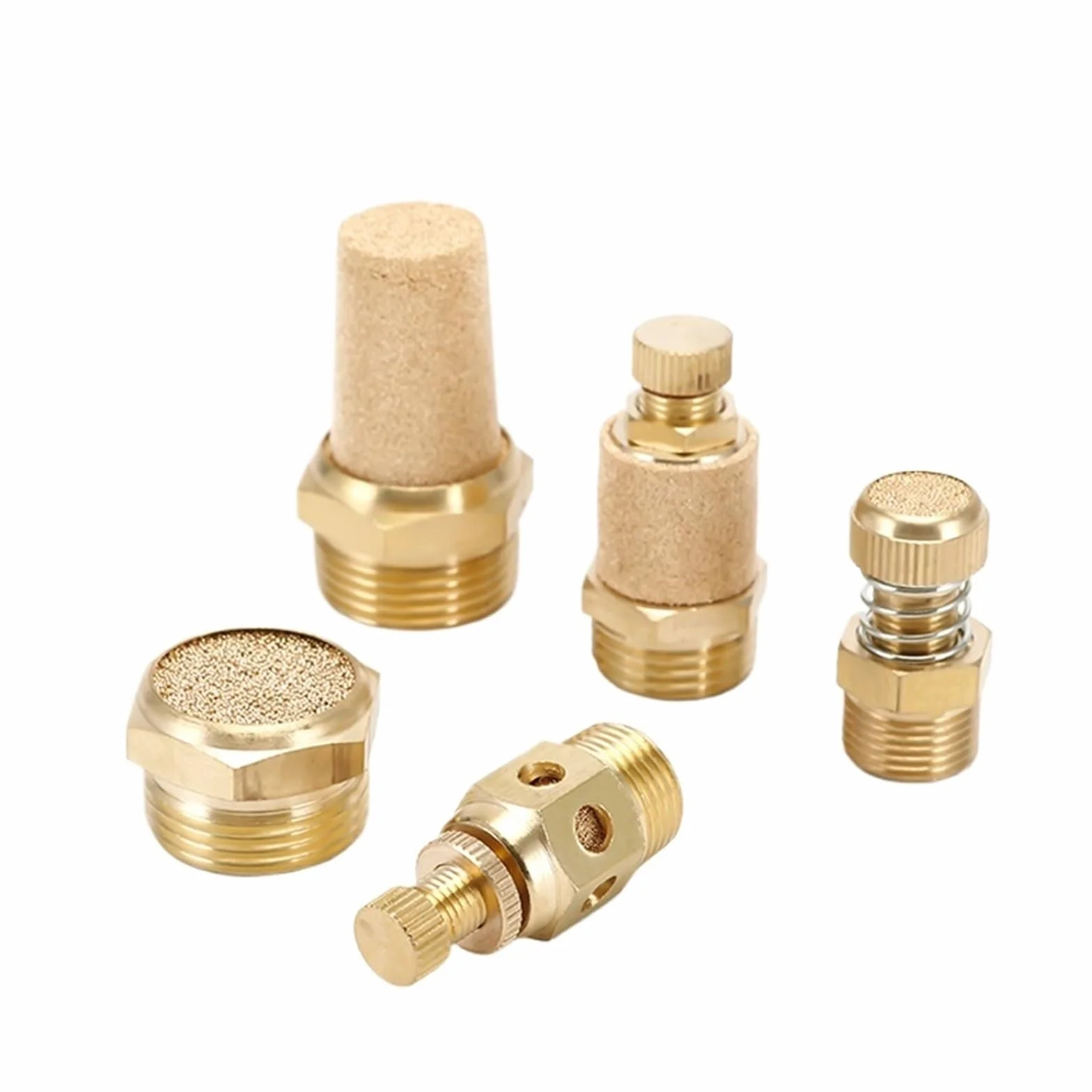 Silenziatore di scarico pneumatico Ottone BSP 1"