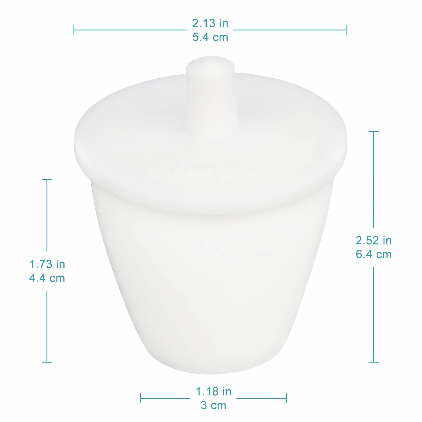 stonylab Crogiolo in PTFE, 30 ml Forma Alta Laboratorio PTFE Teflon Crogiolo Tazza Bicchiere con Coperchio per La Ricerca di Laboratorio