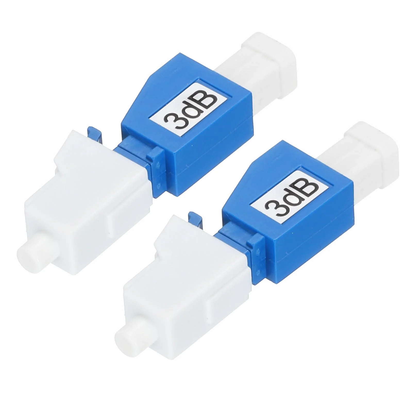 QUARKZMAN Attenuatore in Fibre Ottica Lc da 3db, LC/UPC Sm Single Mode Attenuatore in Fibre Ottica Fisso Maschio-Femmina per Trasmissione in Fibre Ottica, Confezione da 2