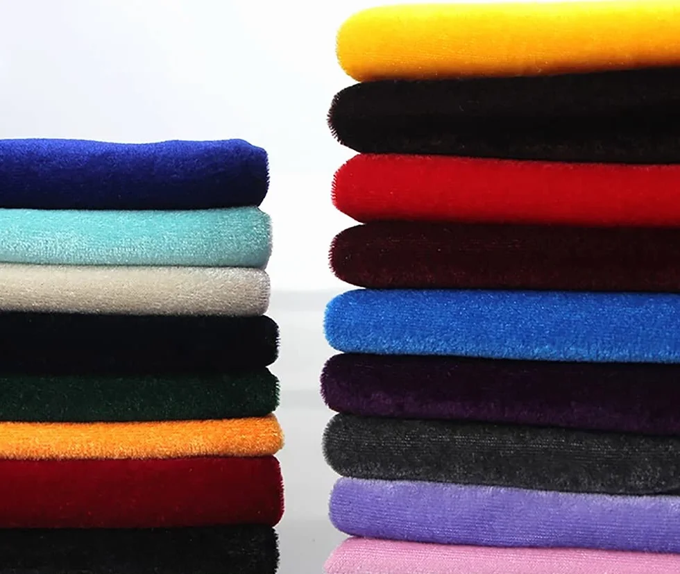 Tessuto in Velluto Materiale Elasticizzato Tessuto di Velluto schiacciato Tessuto Decorativo in Flanella addensata Elasticizzata Artigianale 160cm Largo Venduto da 1 Metro(Color:Nero)