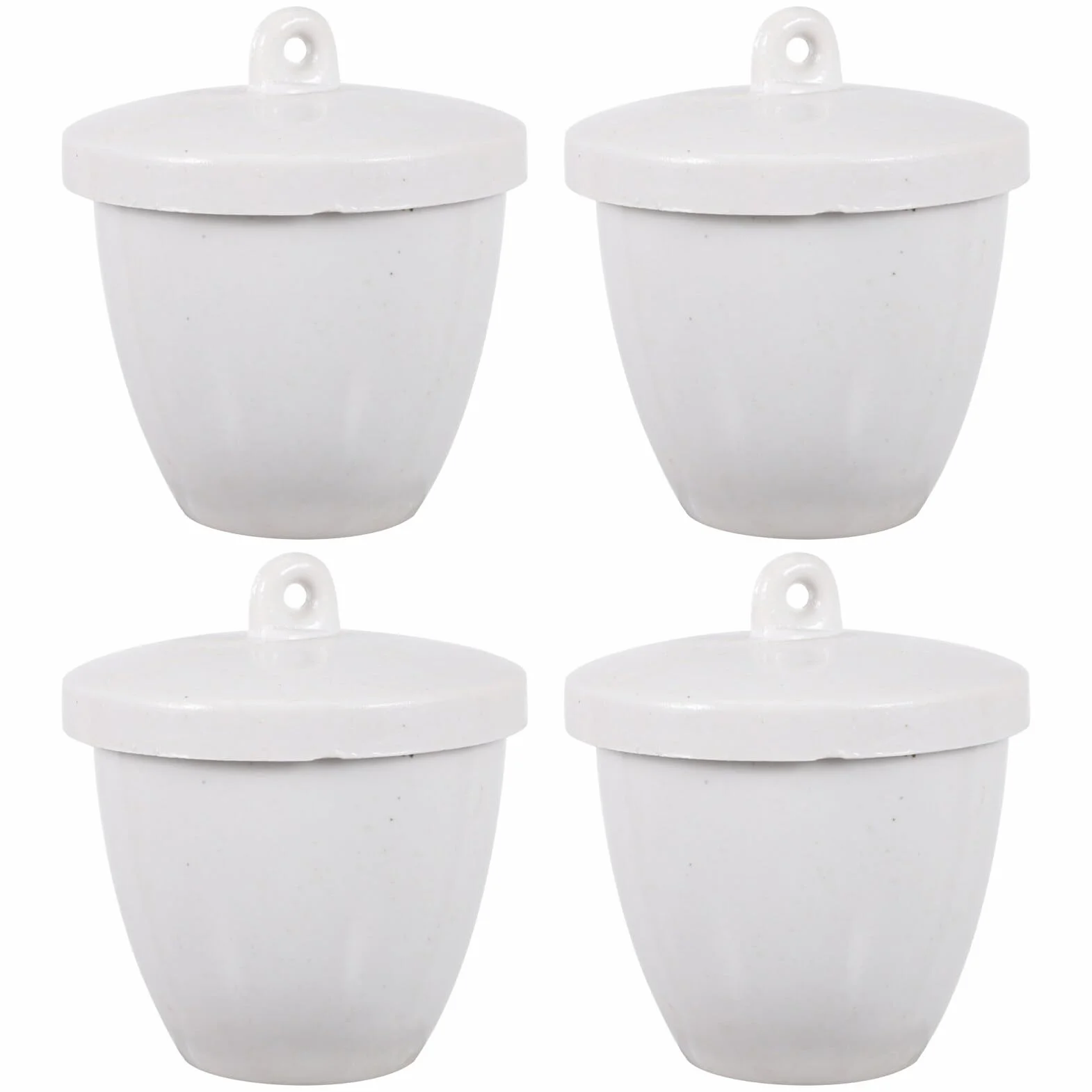 4Pcs Crogiolo Di Ceramica Strumento Per Crogiolo Di Fusione Crogiolo Di Forma Bassa Raffinazione Crogiolo Crogiolo Di Raffinazione Pratico Crogiolo In Ceramica Crogiolo Multiuso
