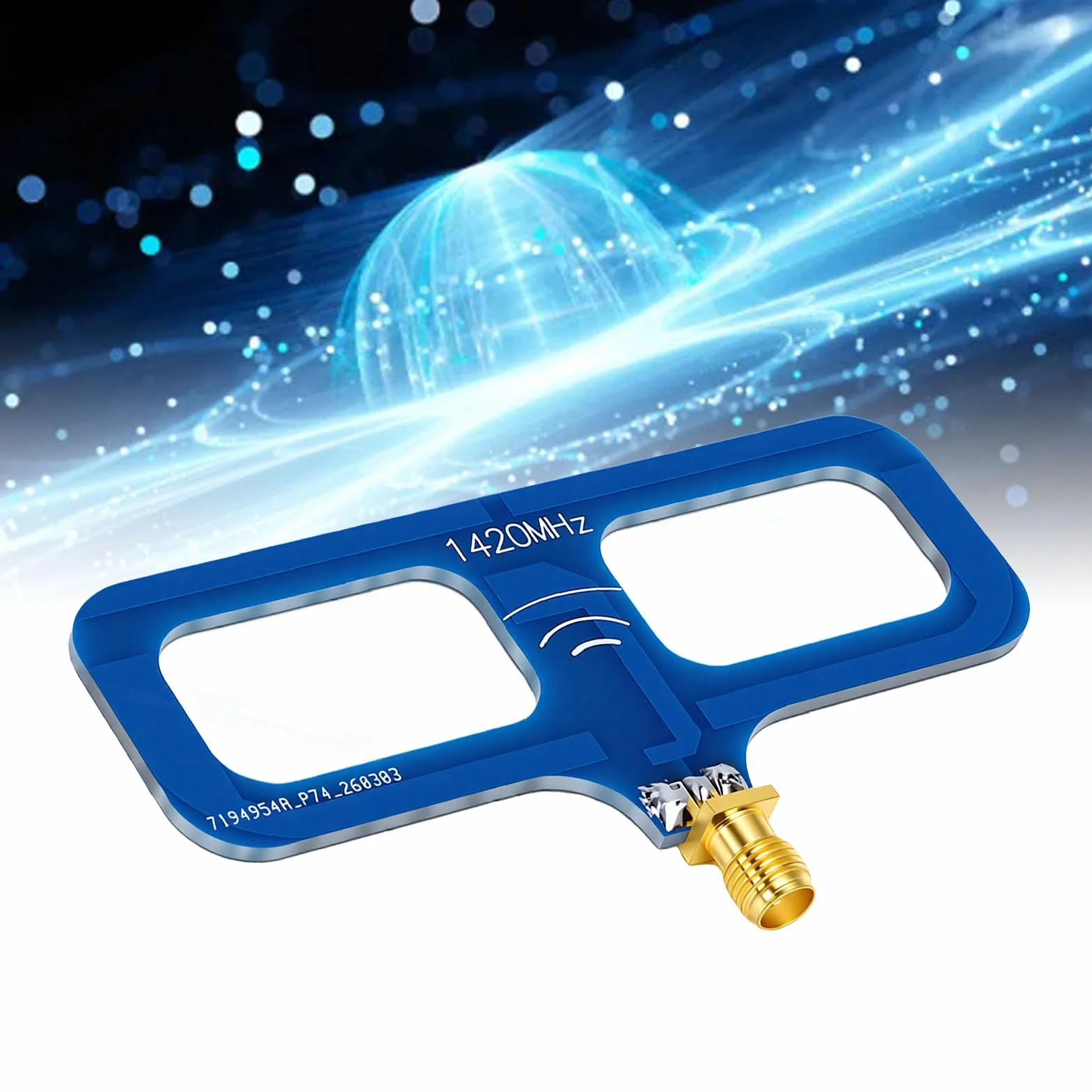RF da 1,42 GHz, Ad Anello PCB SMA 1330-1530 MHz, con Segnale VSWR Basso da 4,6 DBi 50 W per Dispositivi Remoti di Radioastronomia SDR (Spina femmina)