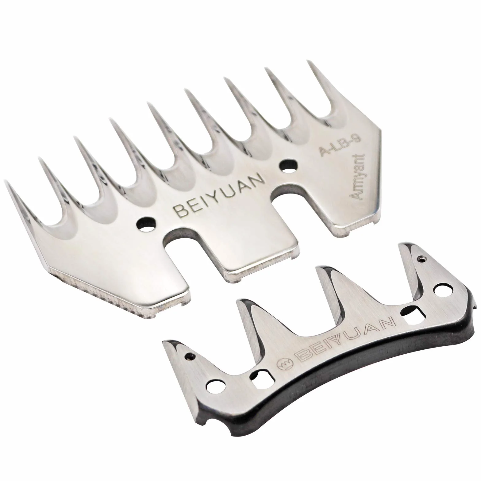 Cesoie per Pecore e Capre, Acciaio Inossidabile, 9 Denti, Silver