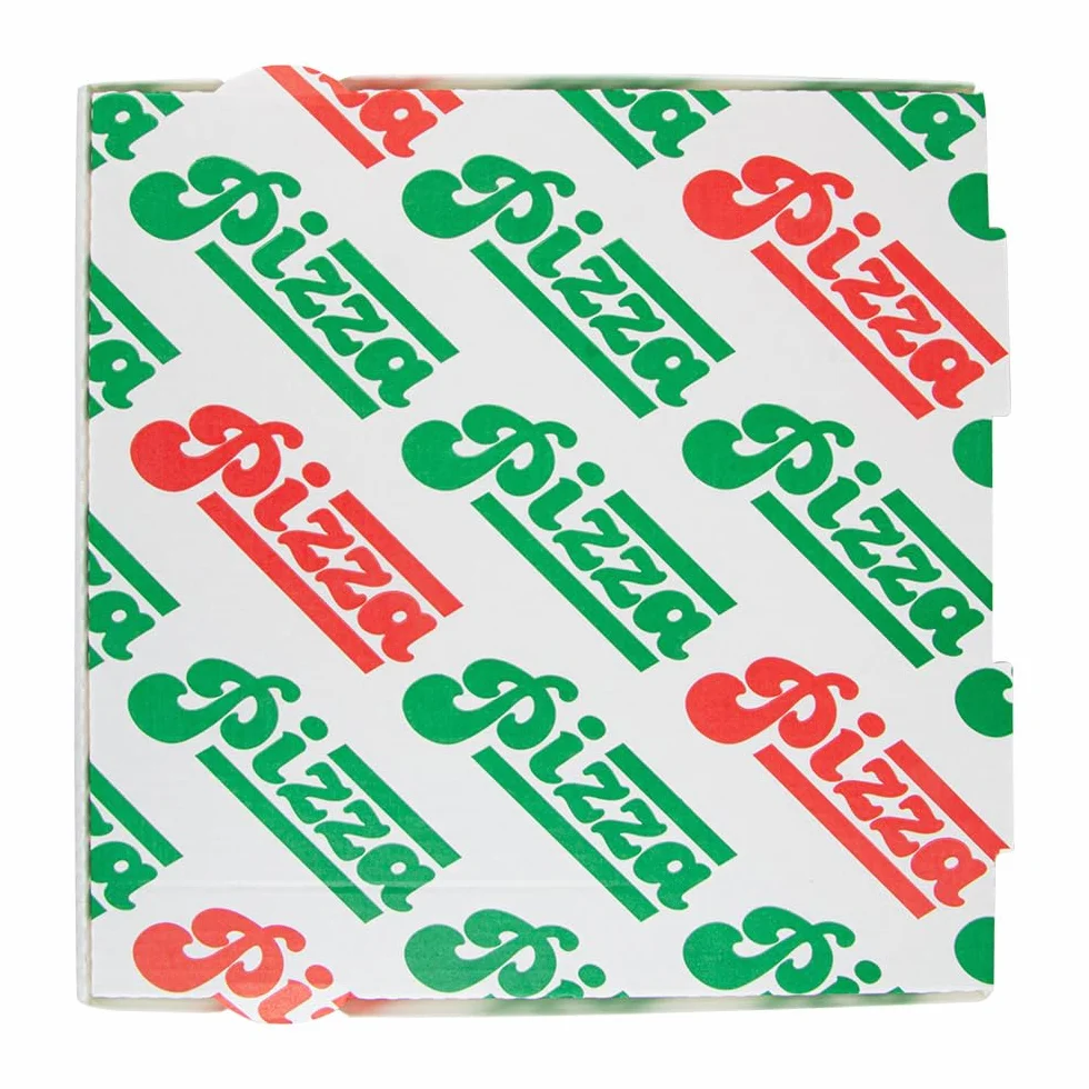 Garcia de Pou Scatole per pizza Thepack 24 x 24 x 3 cm Bianco Cartone Ondulato Microcanale 330 G/M2