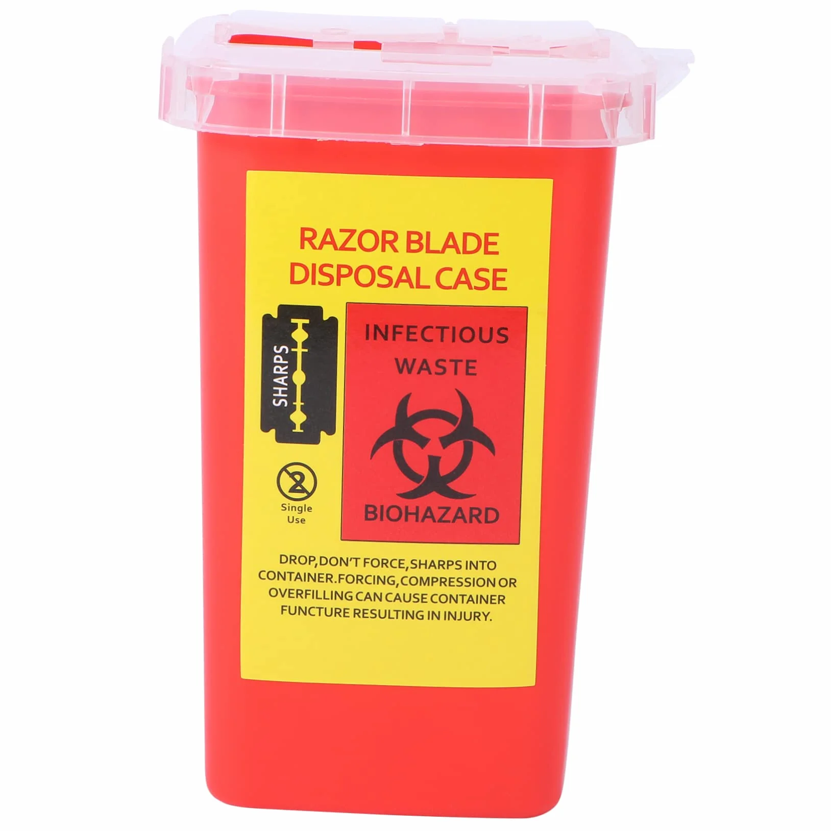 Lurrose Custodia Sicurezza Rasoio 1 Pezzo Portatile Smaltimento