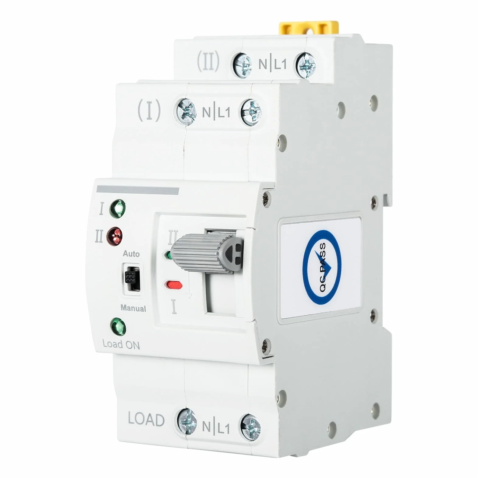 DEWIN Interruttore di Trasferimento Automatico G2R 63A - Guida DIN ATS Interruttore di Trasferimento Automatico a Doppia Alimentazione, Selettori Elettrici 220V (Size: 2P)