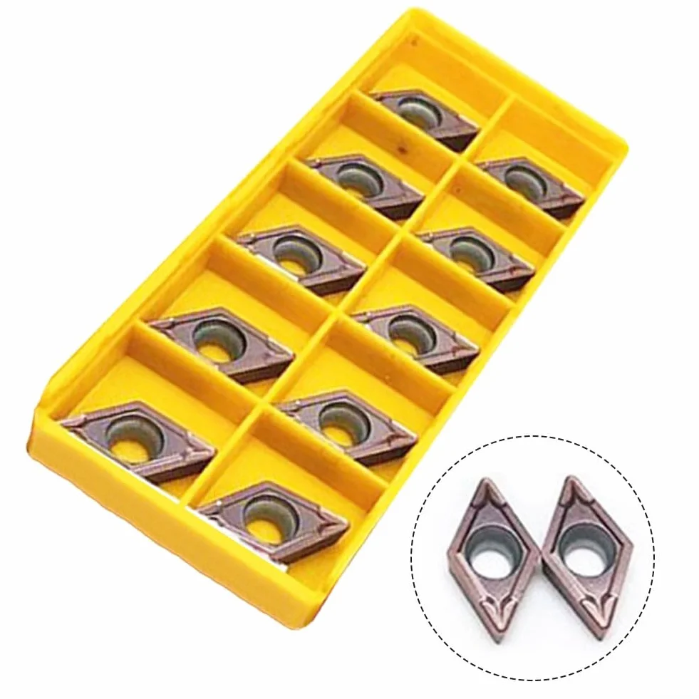 10pcs DCMT11T308 MPVP15TF Lama di tornitura in carburo