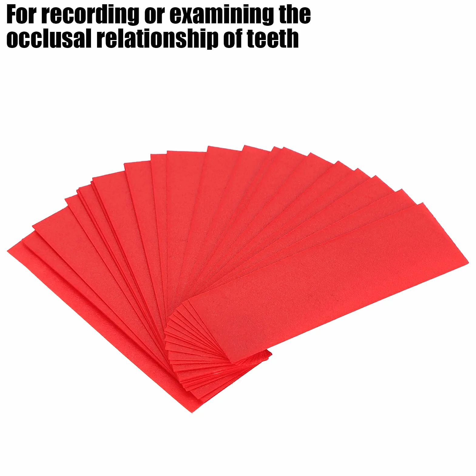 Carta Articolata Dentale 300 Pezzi Rosso con Dispenser Plastica Forniture Odontoiatriche
