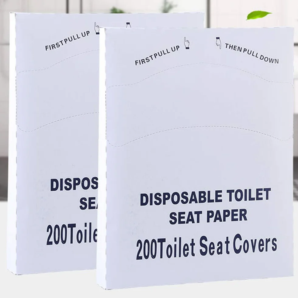 Copriwater usa e getta in carta, piegati a metà, 1 confezione da 200