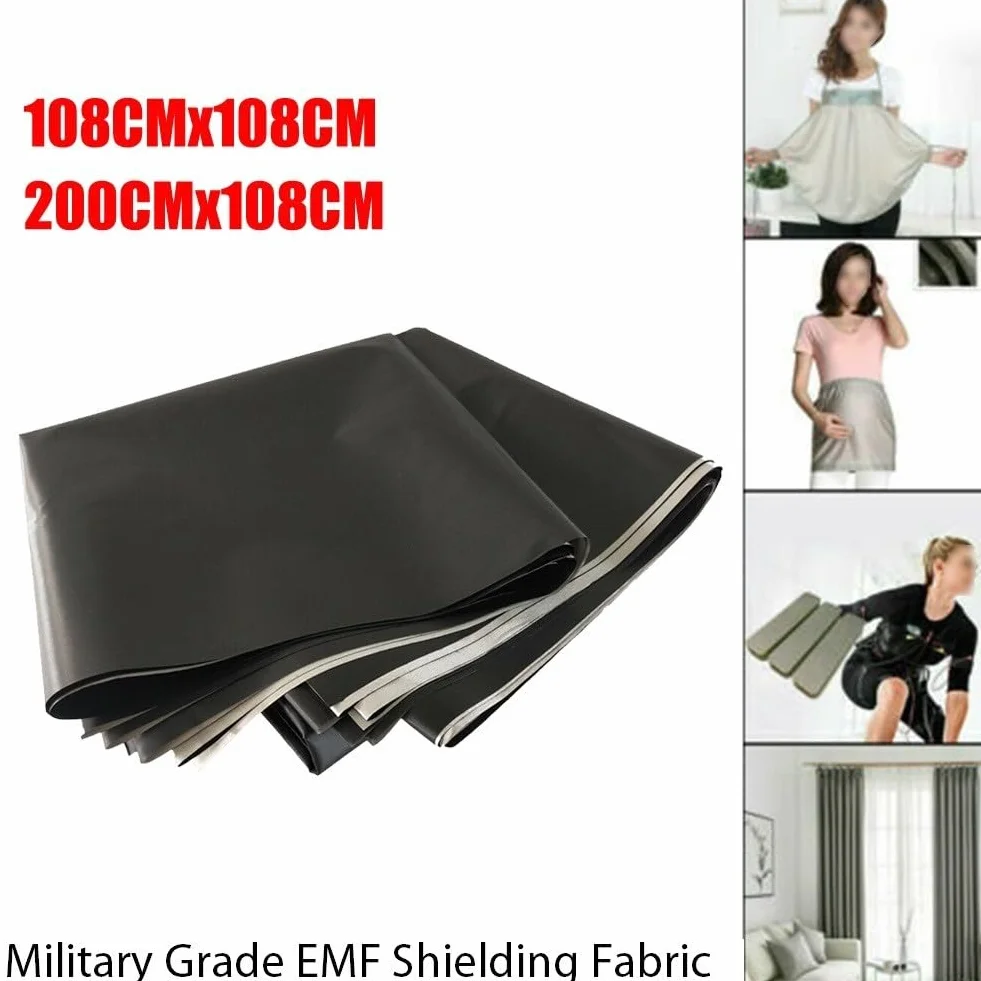 Tessuto schermante EMF RFID, protezione anti-radiazioni militare, 1 m x 1 m
