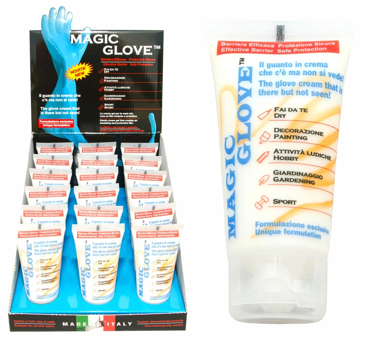 Magic Glove Protezione Igiene Mani 3 Pezzi Pellicola Trasparente Made in Italy