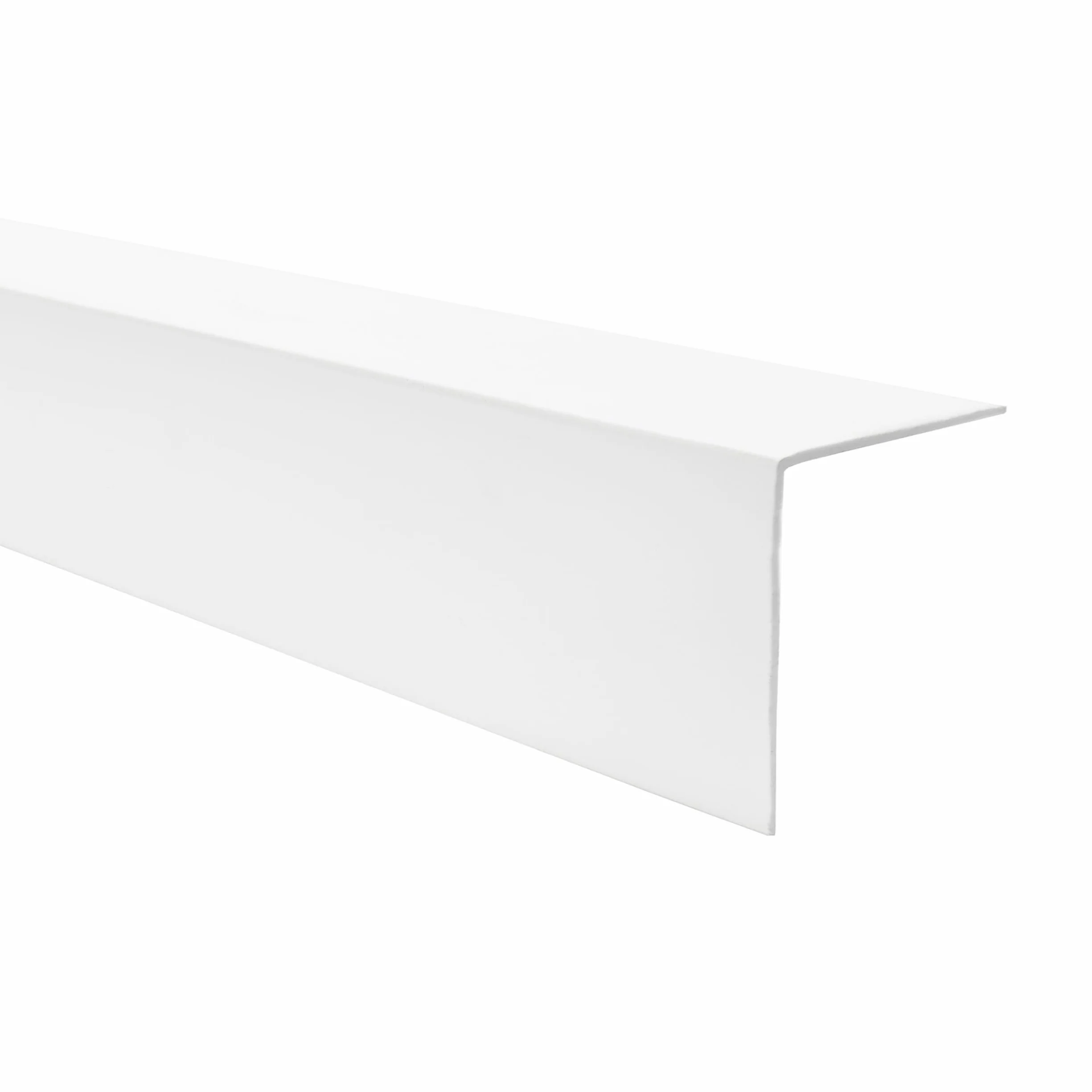 QUEST Angolare in PVC Rigido Autoadesivo 20x20mm 100cm bianco