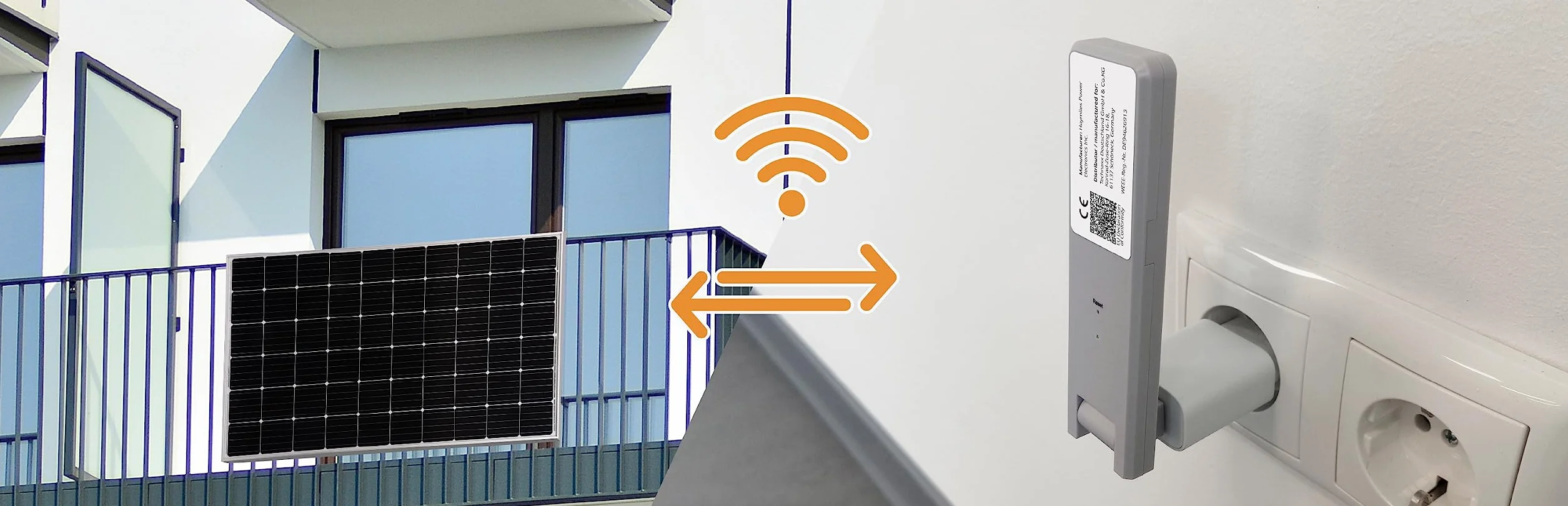 Technaxx WiFi Stick TX-247 Data Logger per microinverter Hoymiles, limitazione potenza 800W-600W, monitoraggio fino a 4 pannelli, S-Miles Cloud