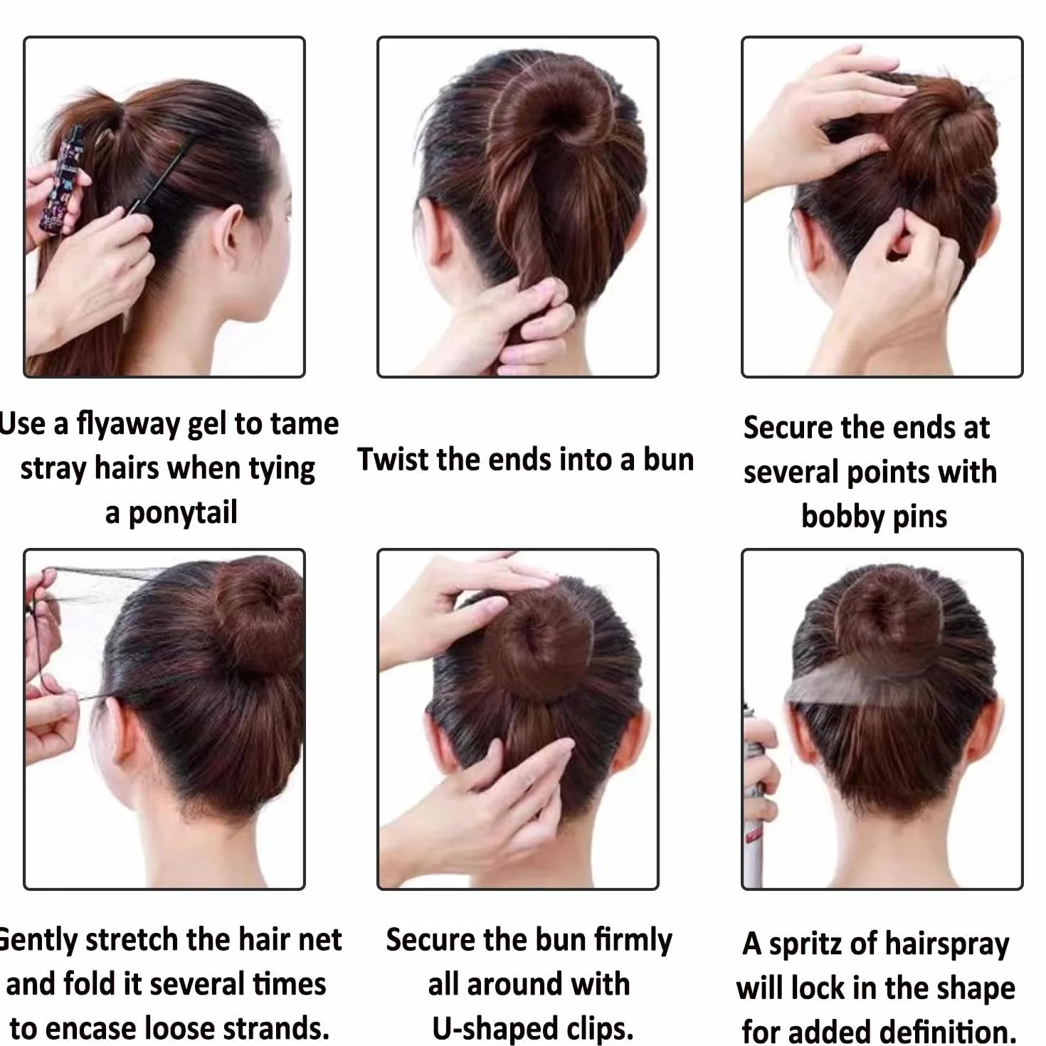 Retina Capelli Invisibile 40 Pezzi, Retina Elastica Capelli Donna per Chignon e Styling Professionale (Nero)