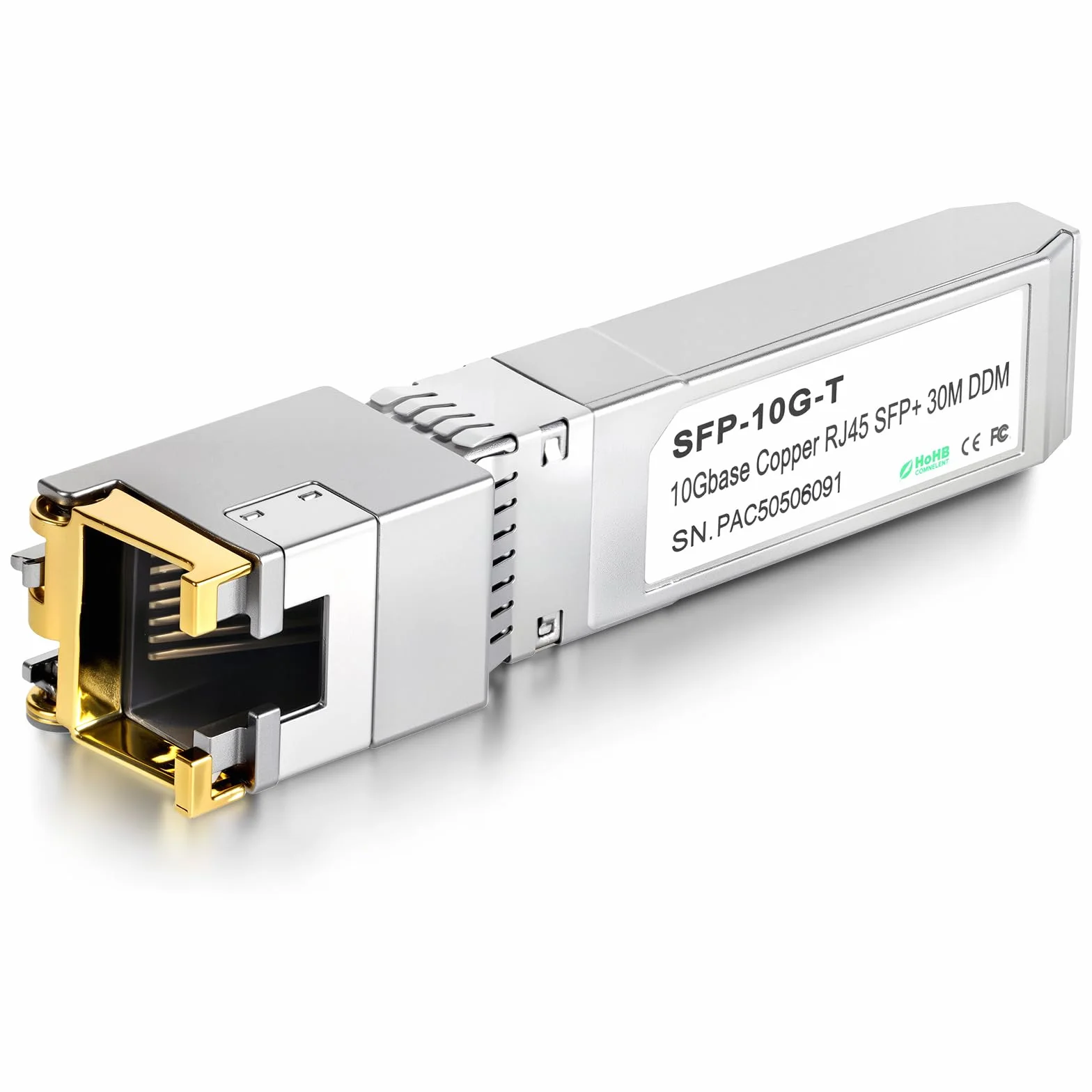 Modulo SFP+ 10GBase-T RJ45 30m Copper Transceiver Compatibile Cisco Ubiquiti Mikrotik Netgear TP-Link