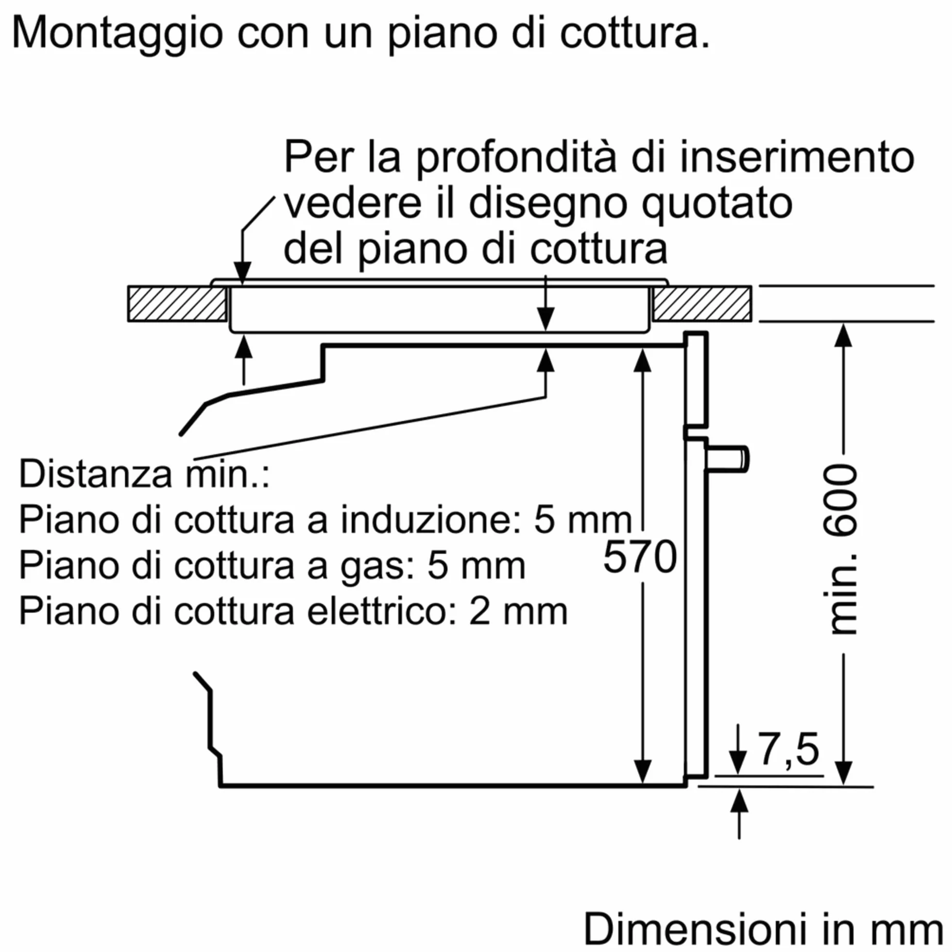 Bosch HBA534BS3F Forno da Incasso EcoClean Display LED Rosso Inox 60x60 cm