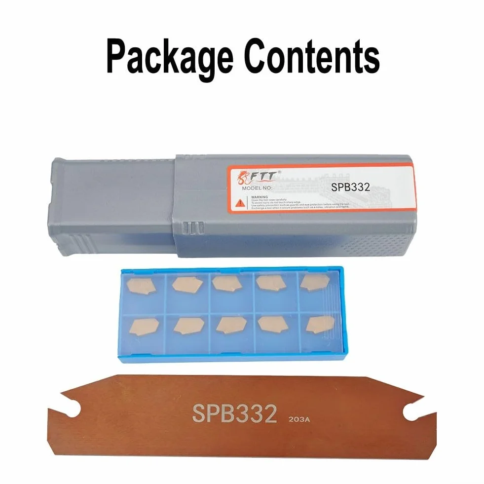 Portautensili per scanalatura SPB332 10 inserti carburo SP300 barra taglio 150 mm per SMBB1632/2032/2532