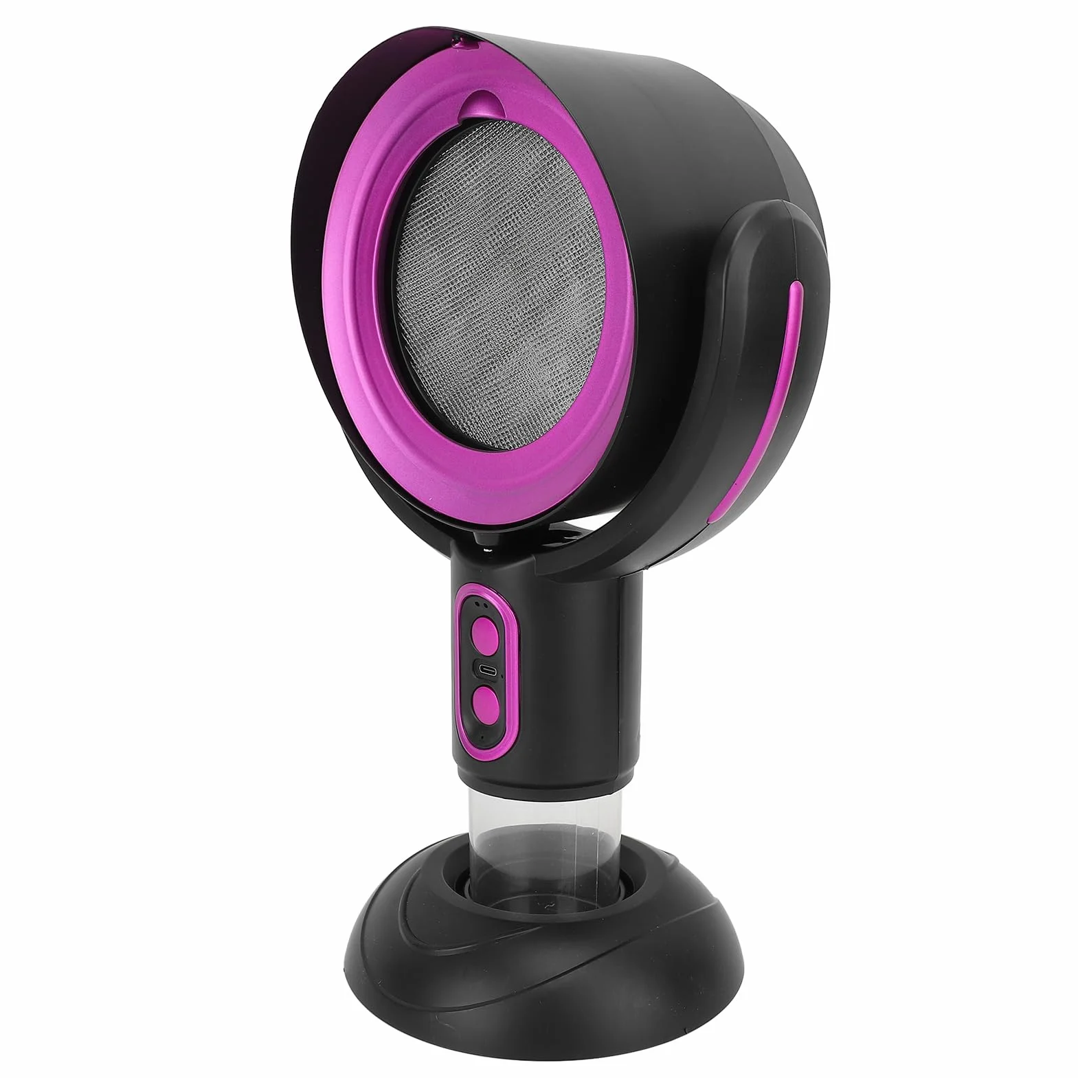 Aspiratore Portatile, Cappa Aspirante Portatile con Filtro Rimovibile a 2 velocità Agli Ioni Negativi, Aspiratore da con Tazza di Raccolta Olio per Barbecue Interno (Nero