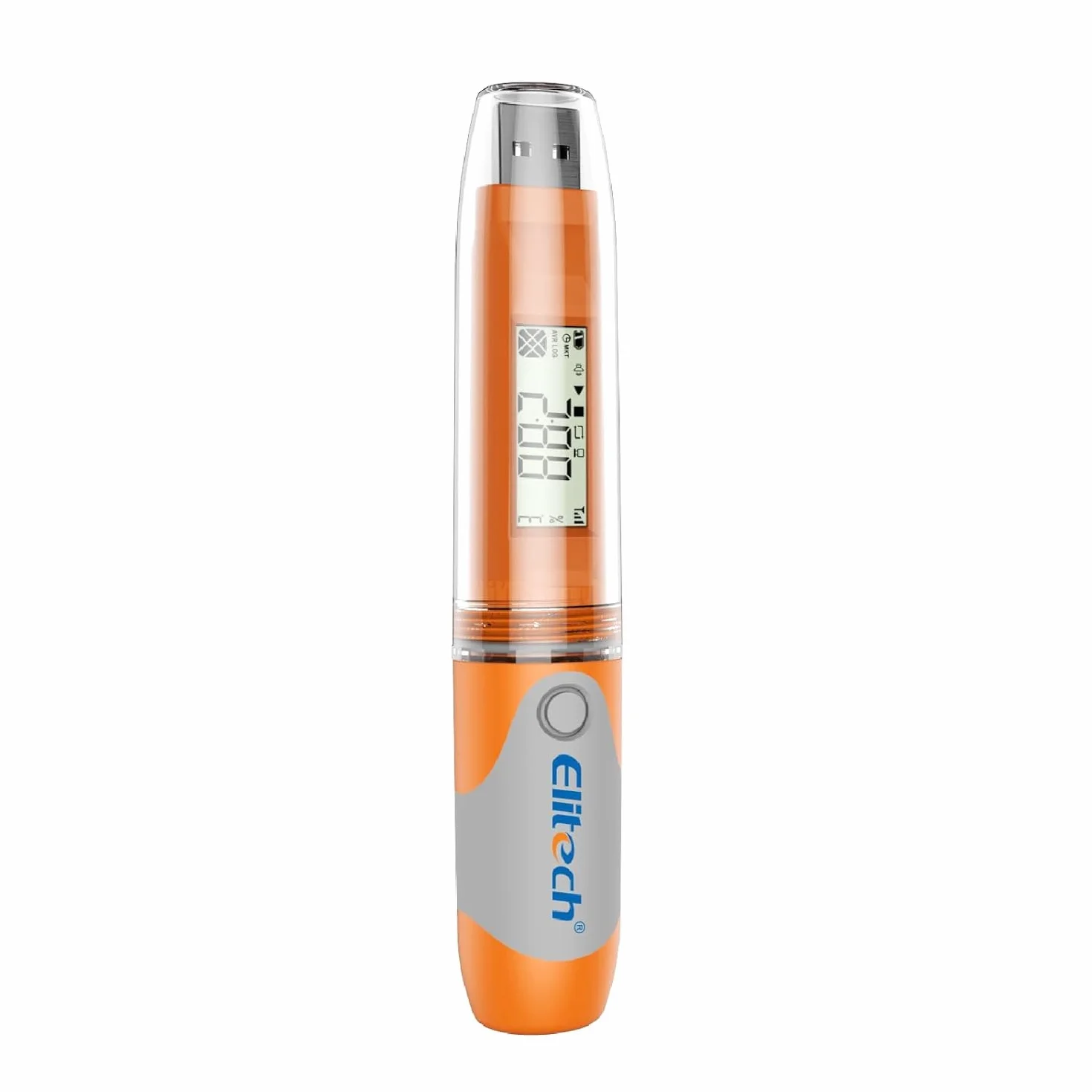 Elitech Registratore Dati Temperatura e Umidità RC-51H, Data Logger Usb 2.0 a Penna con Display Lcd, Report Pdf Automatico e Memoria 32000 Punti