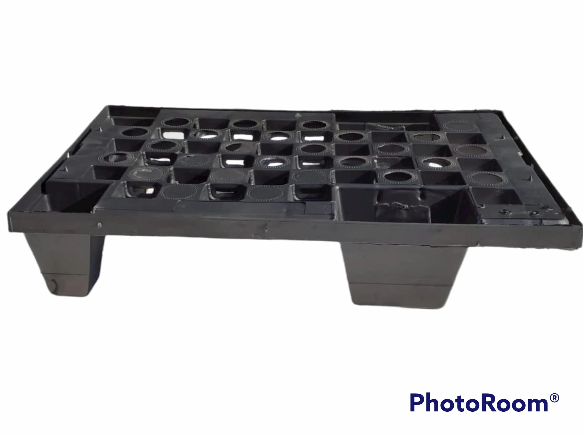 Colleoni.EU - Mini Pallet in Polipropilene - Bancale da Esterno e Interno Pedana Incastrabile e Inforcabile su 4 Lati Made in Italy ‎60x40x12 cm 1 Pezzo