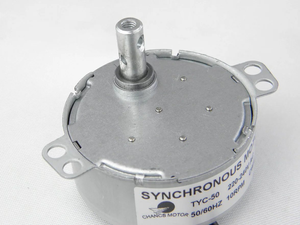 CHANCS TYC-50 Motore sincrono 220V AC 10-12RPM CW/CCW Motore a tavola Rotante Motore sincrono Motore Elettrico