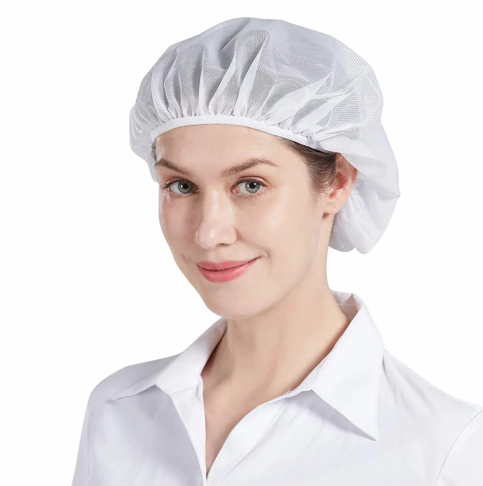 Nanxson Cappello da Cuoco Bianco Taglia Unica CF9033 Reti per Capelli Cucina