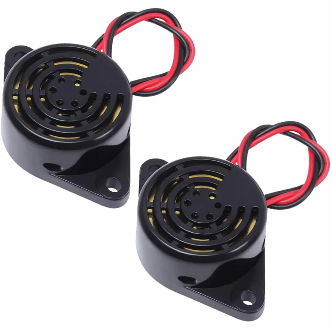 Buzzer piezoele, segnale acustico di cicalino, allarme del cicalino DC 3-24V attivo Brumer acustico Piezo Elettronico Sunitore continuo con filo di piombo, allarme del cicalino, beep elettronico