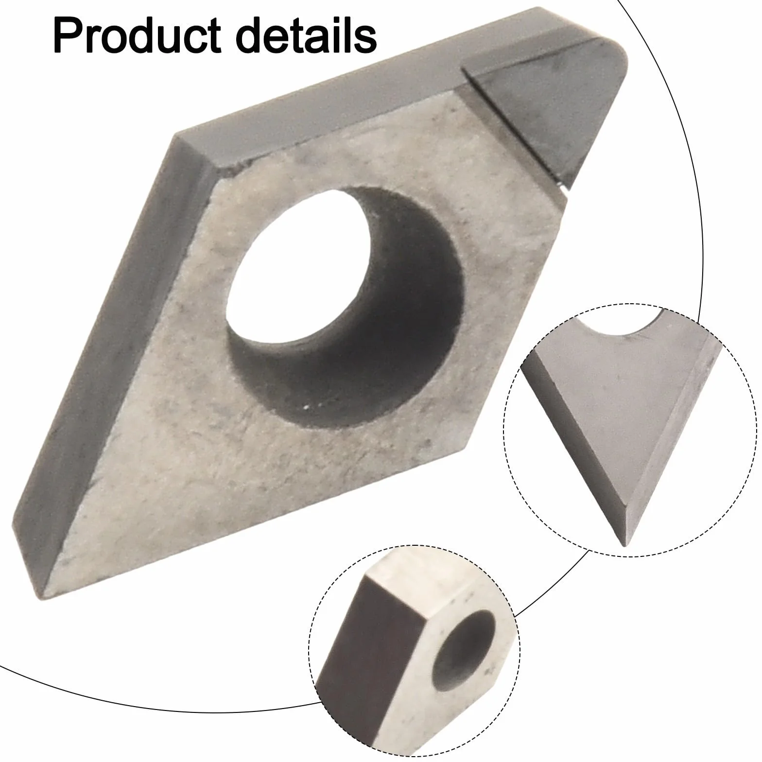 DCGT11T308 Inserti PCD CNC per Finitura Alluminio Metalli Non Ferrosi - Confezione da 2