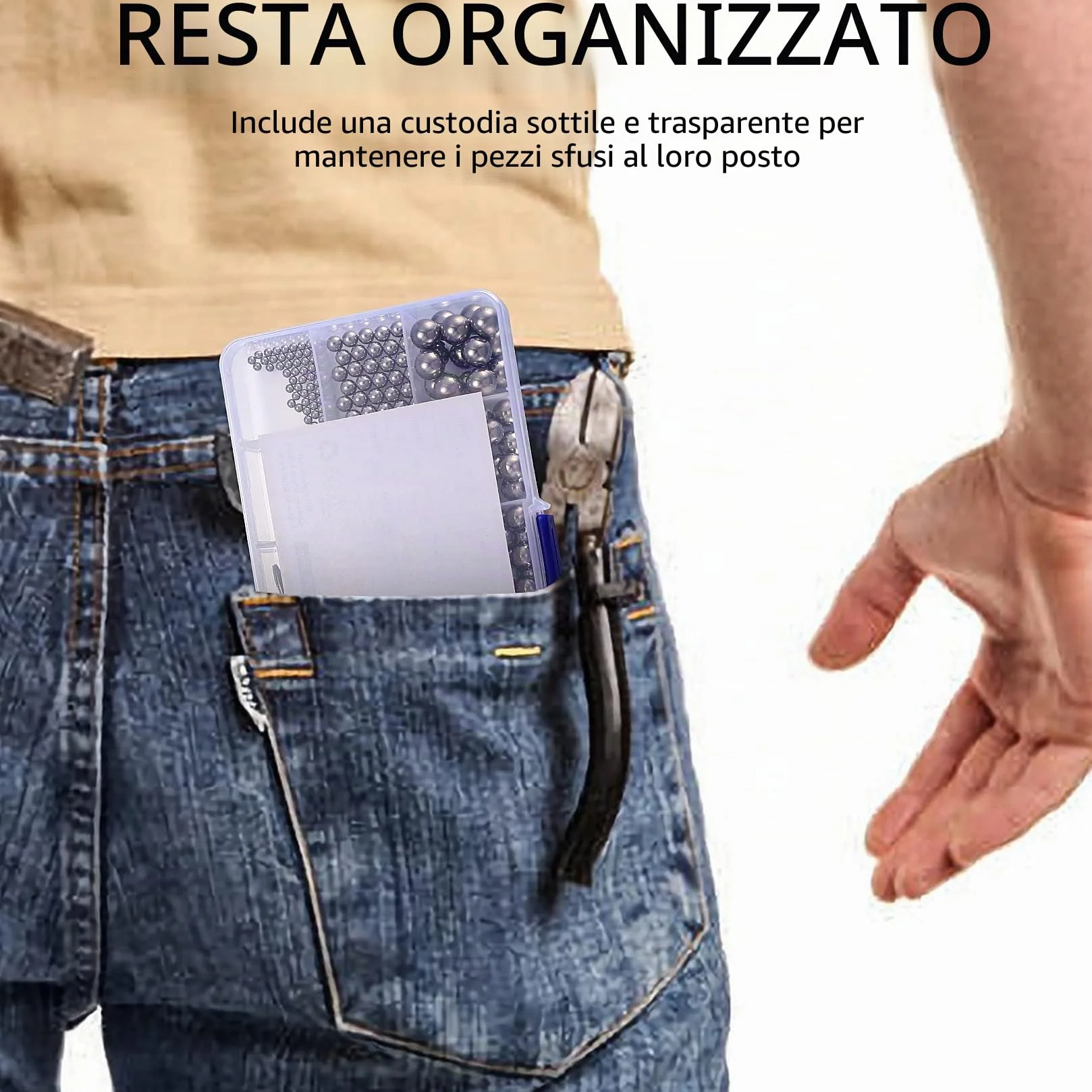 560 Pezzi Sfere Cuscinetti in Acciaio Inossidabile, Sfere Metalliche di Precisione per Cuscinetti, Ruota di Bicicletta - 2/2.5/3/3.5/4/4.5/5/5.5/6/7/8/9/10 mm