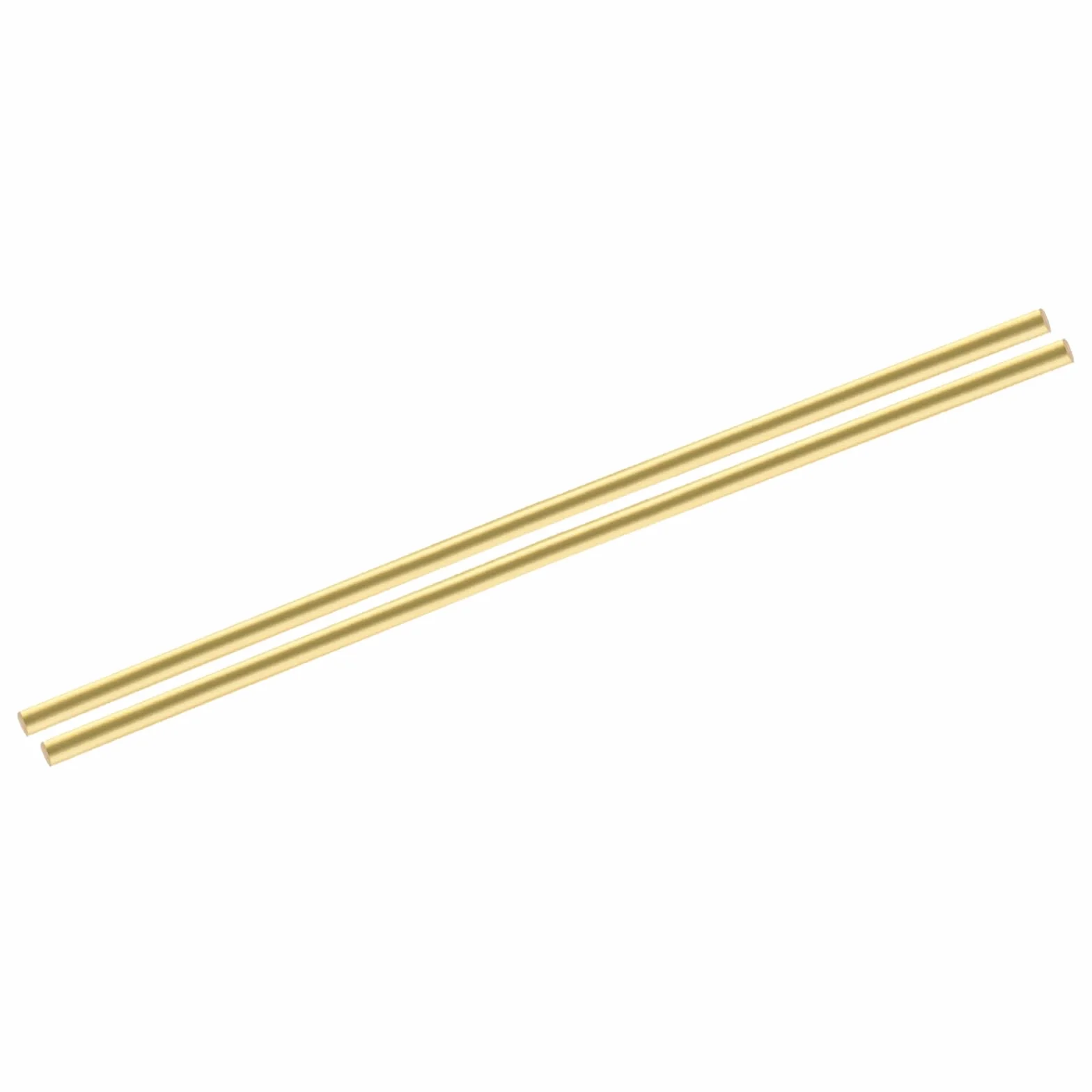 QUARKZMAN 2pcs Barre Ottone (4mm)3/16 Pollice x (200mm)8 Pollice Barra Tonda Solida Ottone per Maniglie Coltello Spillo DIY Modello Aereo