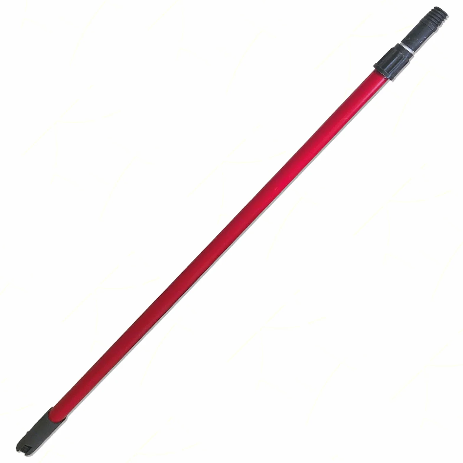 Sicignano Manico Telescopico per Scopa Universale Allungabile 77-150 cm Rosso Plastica Alluminio