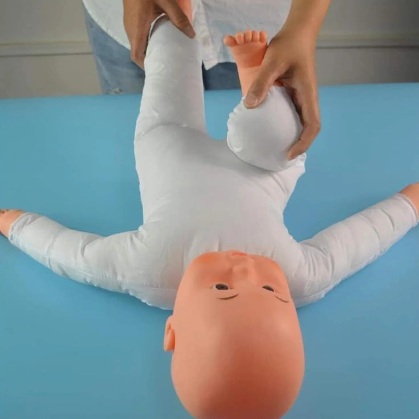 Manichino neonato 20 pollici 60 cm bambola tattile esercizi passivi modello didattico reborn realistica figura intera esposizione pannolini