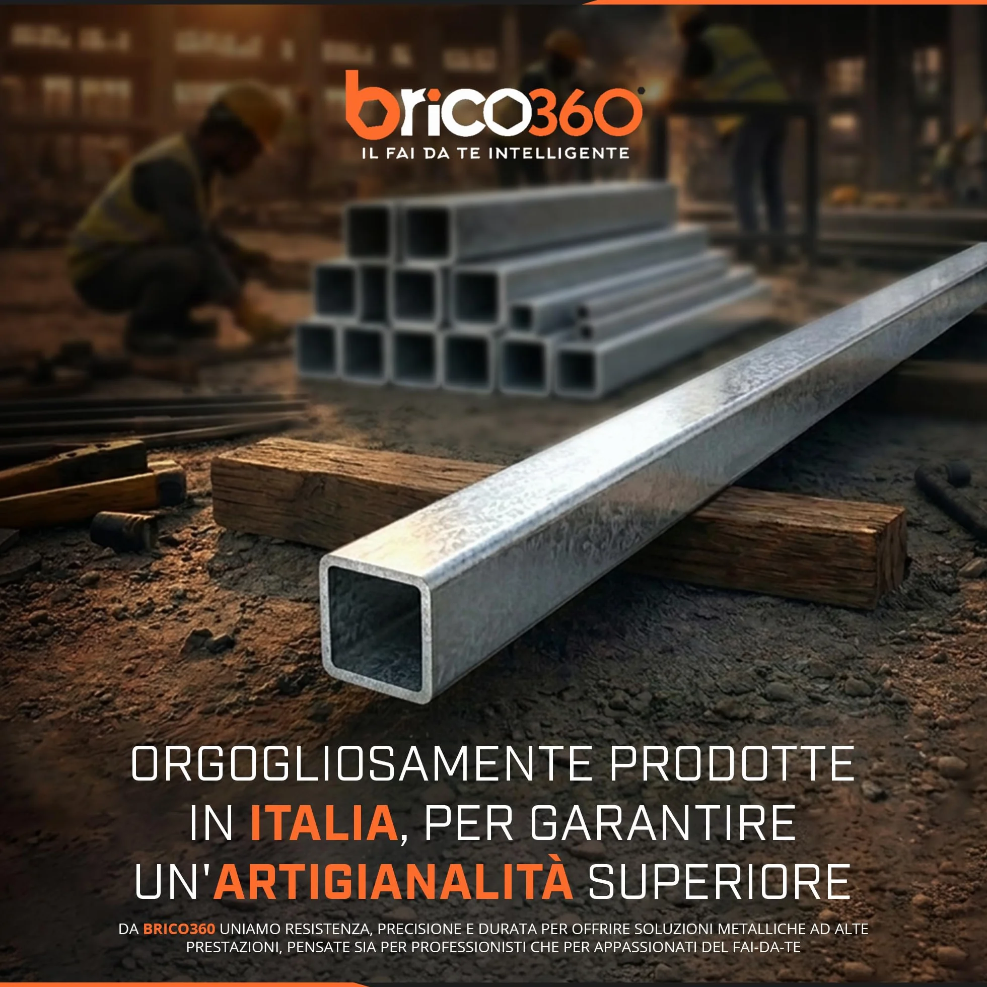 Tubolare ferro quadro zincato 40x40x2mm Barra 3 metri Profilo acciaio zincato carpenteria