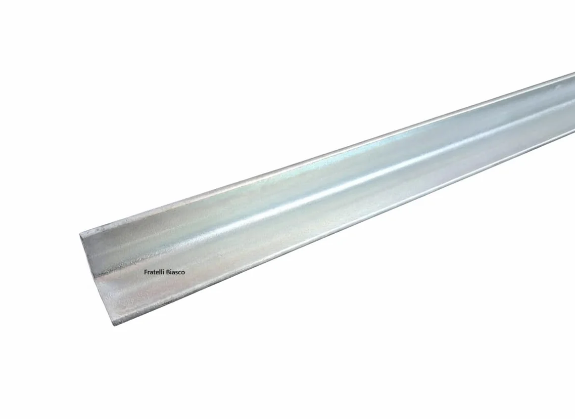 Angolare in Ferro Zincato a L - Profilo L Metallo 30x30x3x1000 mm