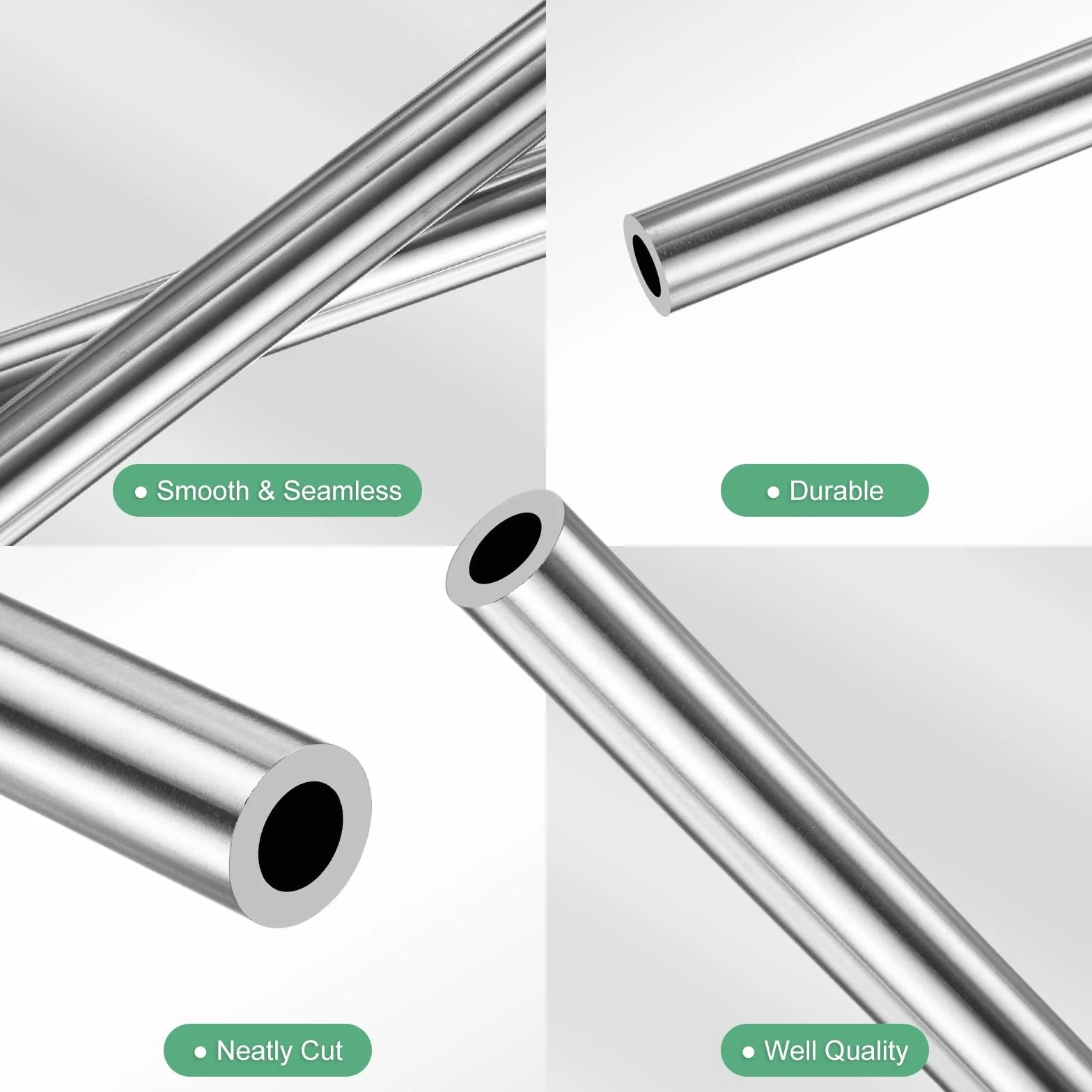 M METERXITY 1 Pcs 250mm Tubo In Acciaio Inossidabile 316, 5mm Diametro Esterno 1mm Spessore Parete Tubo In Acciaio Inossidabile Senza Saldature [0.2x0.04x9.8IN]