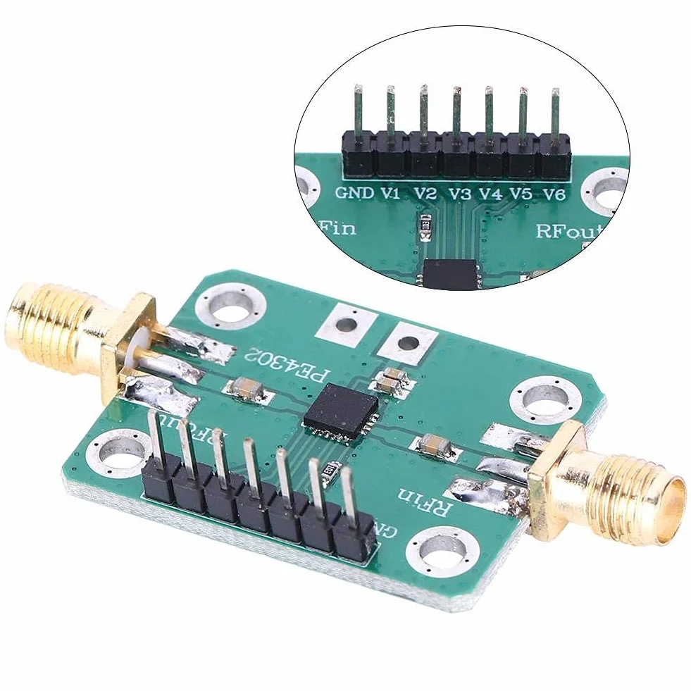 Walfront 1PC Attenuatore CNC PE4302 Attenuatore RF Campo di Controllo 0~31.5dB Modulo Attenuatore di Controllo Numerico Parallelo Diretto