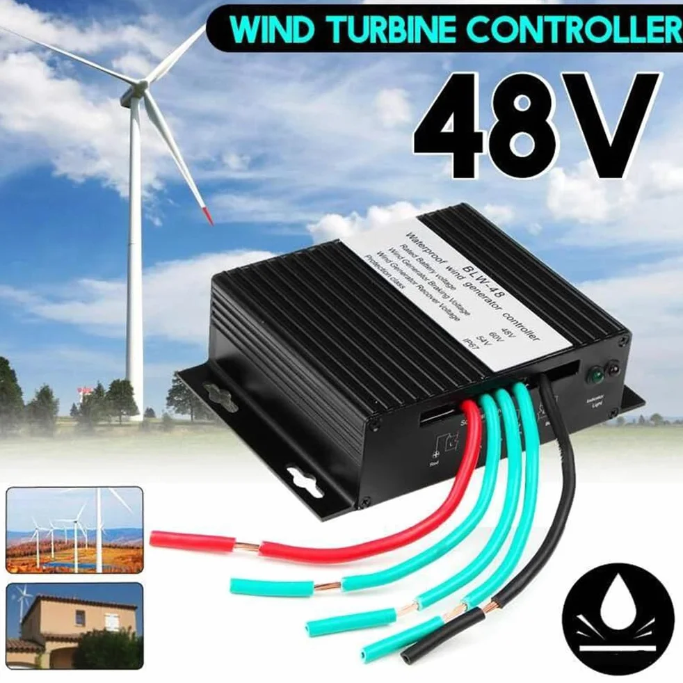 1200W-3600W Turbina eolica Wind Solar Hybrid Controller, Regolatore di Carica della Batteria del Controller del generatore di Turbine eoliche (12V 24V 48V)