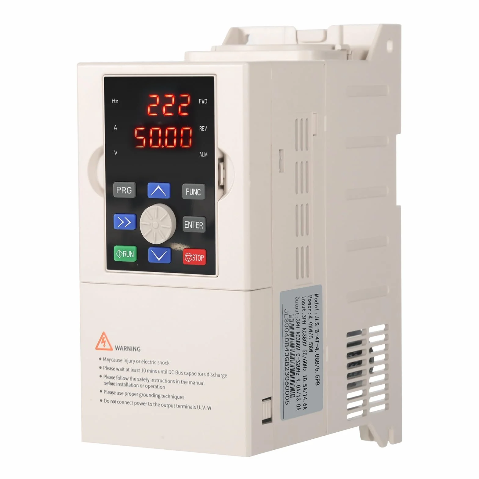 Jadeshay Inverter per Motori Trifase Convertitore di Frequenza Trifase Regolatore di velocità VFD Ingresso 380V Uscita 380V Trifase per 4KW Regolatore di velocità Motore