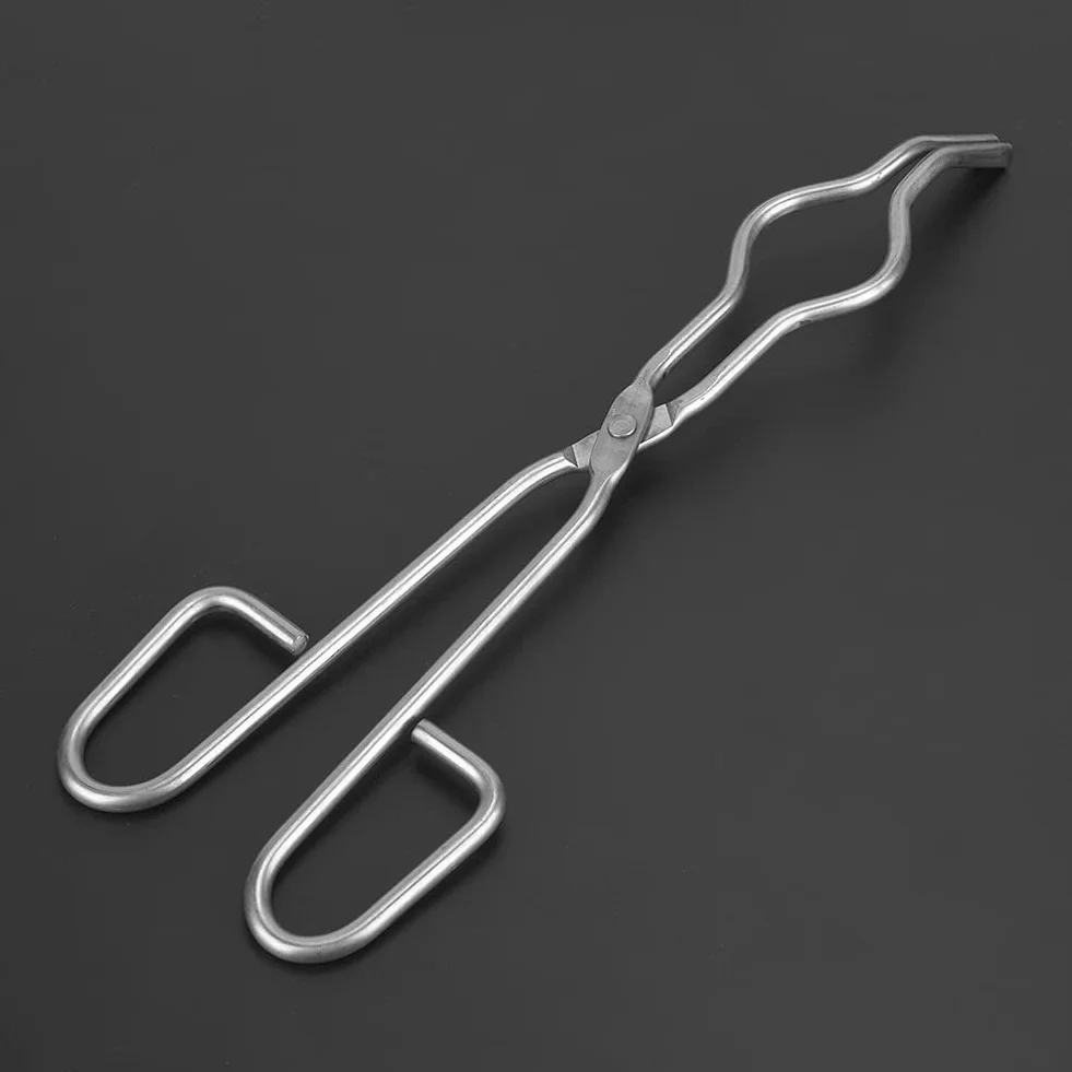 Pinze Per Crogiolo in Acciaio Inossidabile, Pinze Per Crogiolo, Pinze Per Becher, Pinze Per Becher Per Scenari Industriali di Laboratorio(250mm)