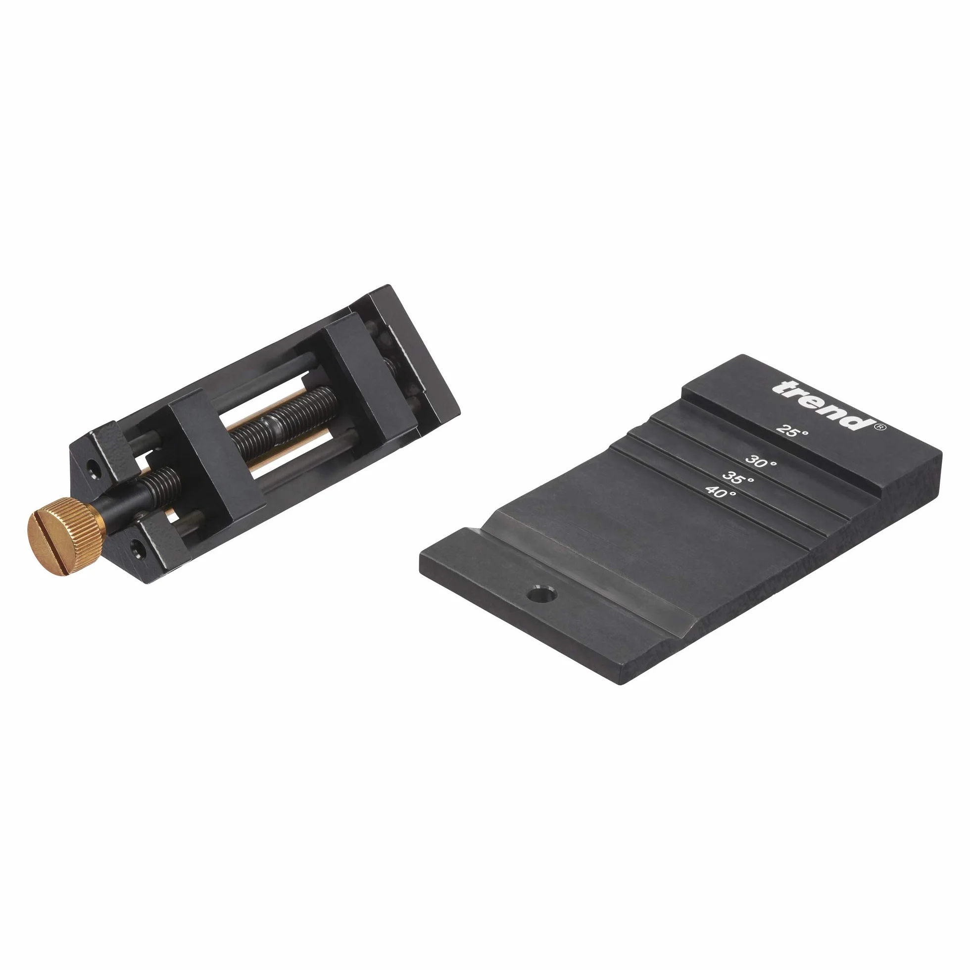 TREND Diamond Honing Guide Set, assicurarsi che l'angolo corretto sia mantenuto su scalpelli con bordo smussato e ferri da pialla quando utilizzato con pietra diamantata per affilare, DWS/HG/SET