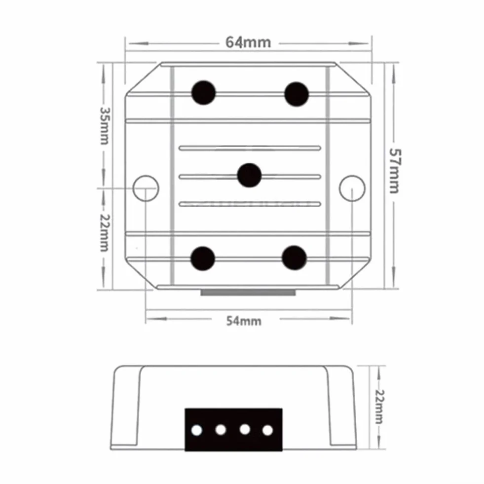 DC 6V (5V-11V) a 12V step-up convertitore di tensione 3A 36W con guscio in alluminio impermeabile IP68, regolatore di potenza CC ad alta efficienza per settore automobilistico, marino,