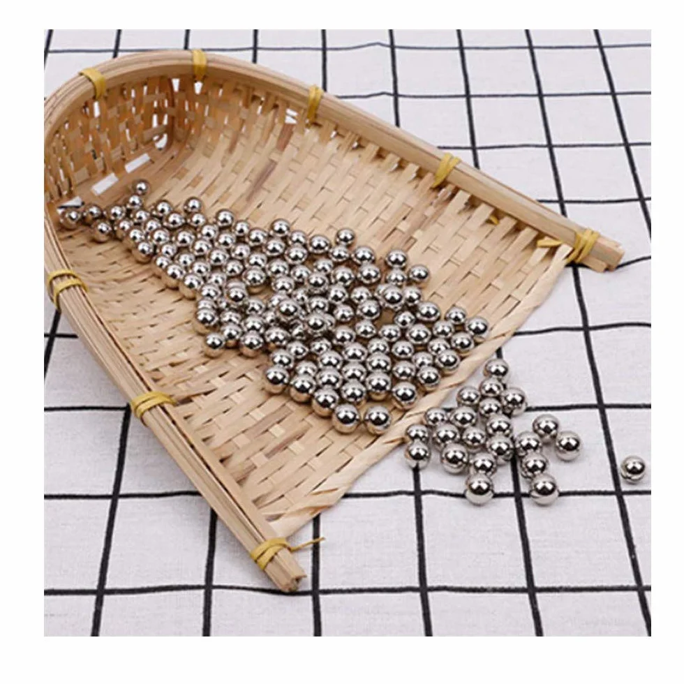 Sfera in acciaio ad alta precisione, 7,08 7,1 7,144 7,2 7,3 7,35 7,4 7,5 7,6 7,67 mm sfera in acciaio-7,2 mm circa 656 grani per chilo