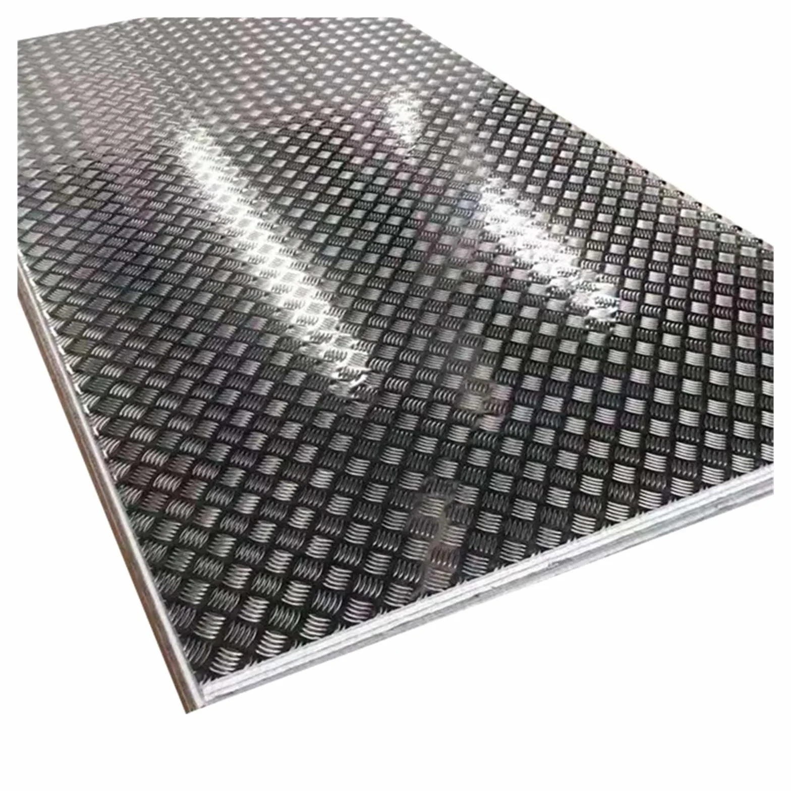 Barra in lamiera mandorlata in alluminio con battistrada a scacchi da 1,5 mm, 2 mm, 3 mm, 4 mm, 5 mm, 6 mm(Thickness 4mm,200x300mm 1pc)